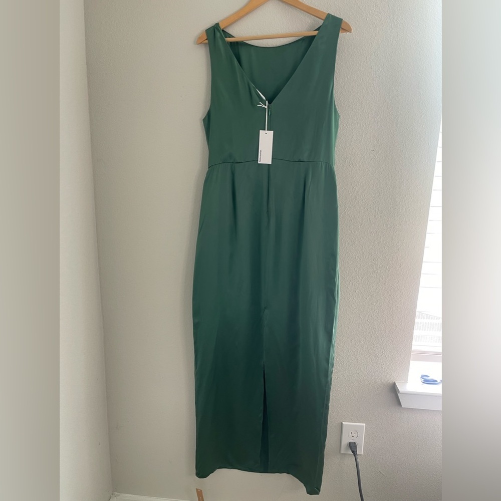 REFORMATION ZYA SILK DRESS 12 - Picture 6 of 13